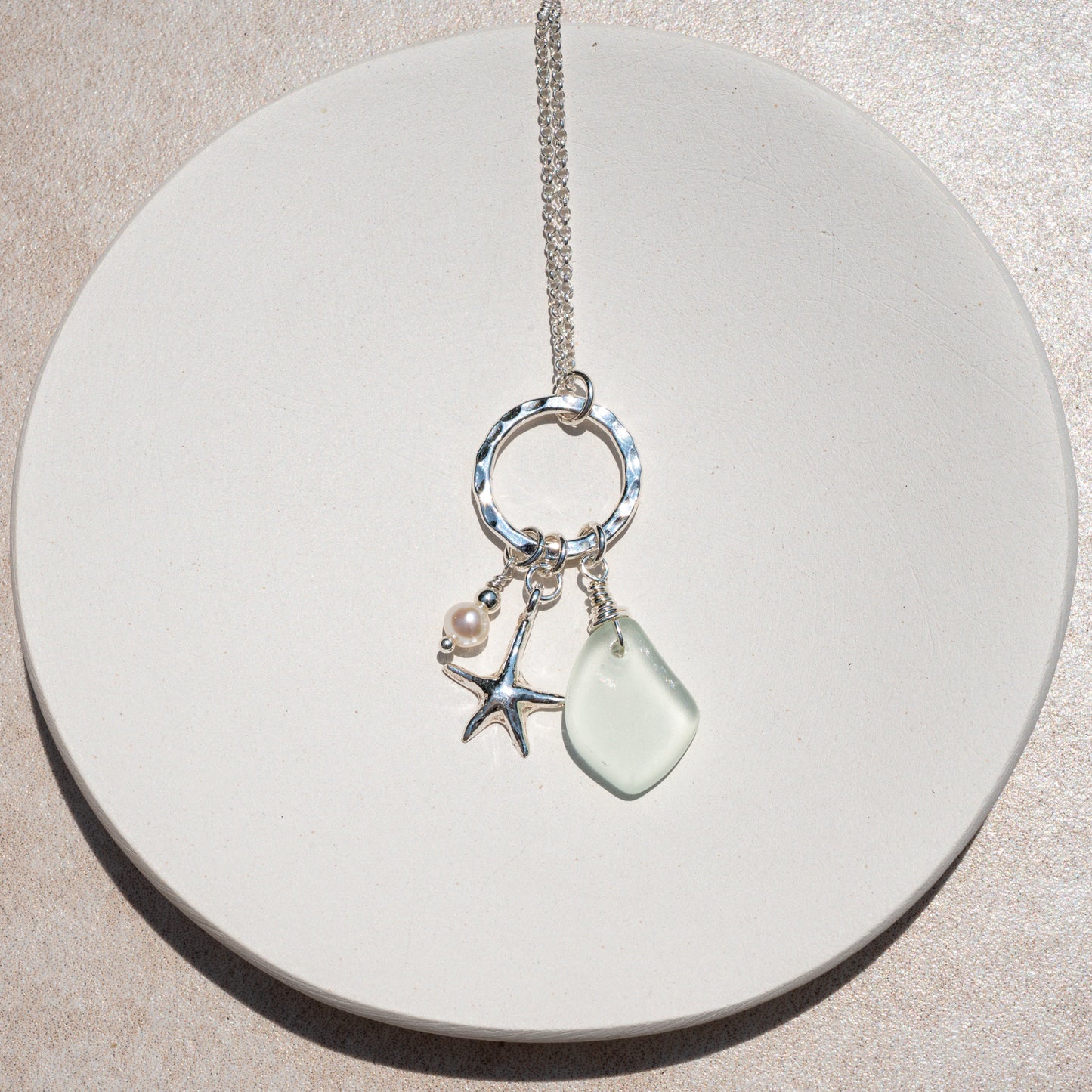Sea Glass Charm Necklace