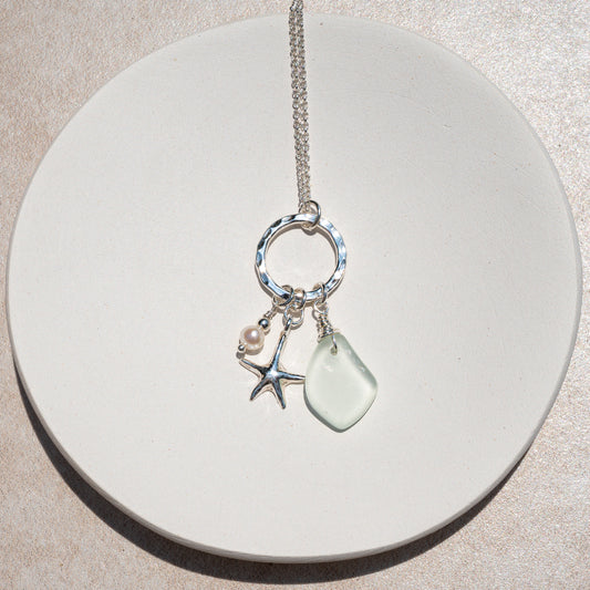 Sea Glass Charm Necklace