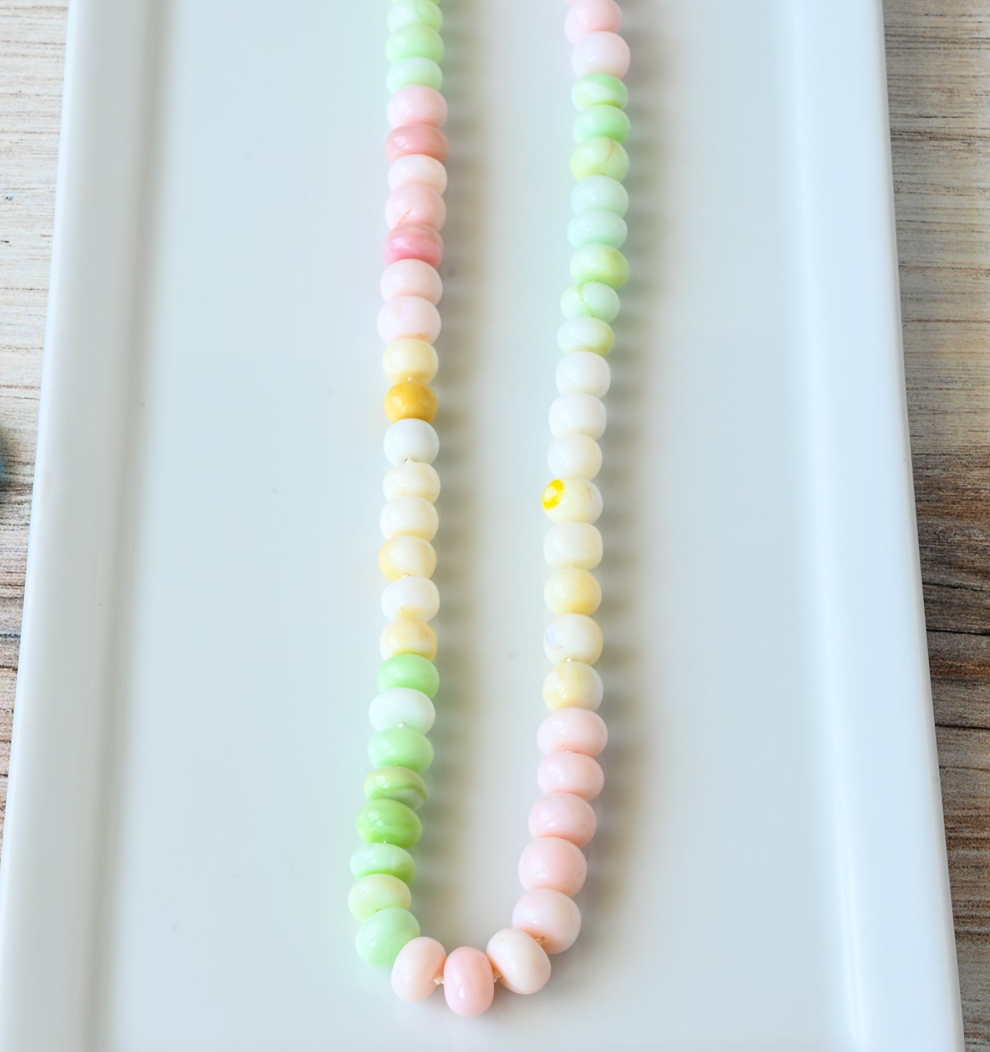 Pastel Opal Hand Knotted Necklace