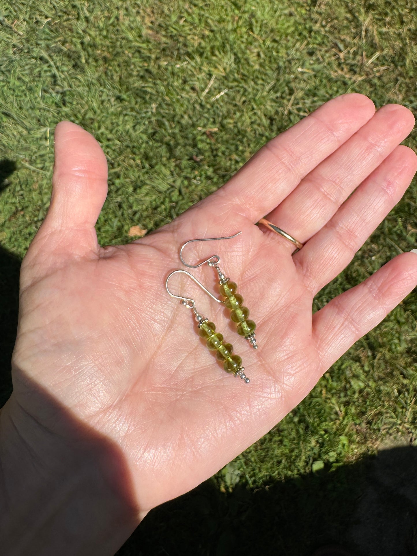 Peridot & Sterling Silver Earrings