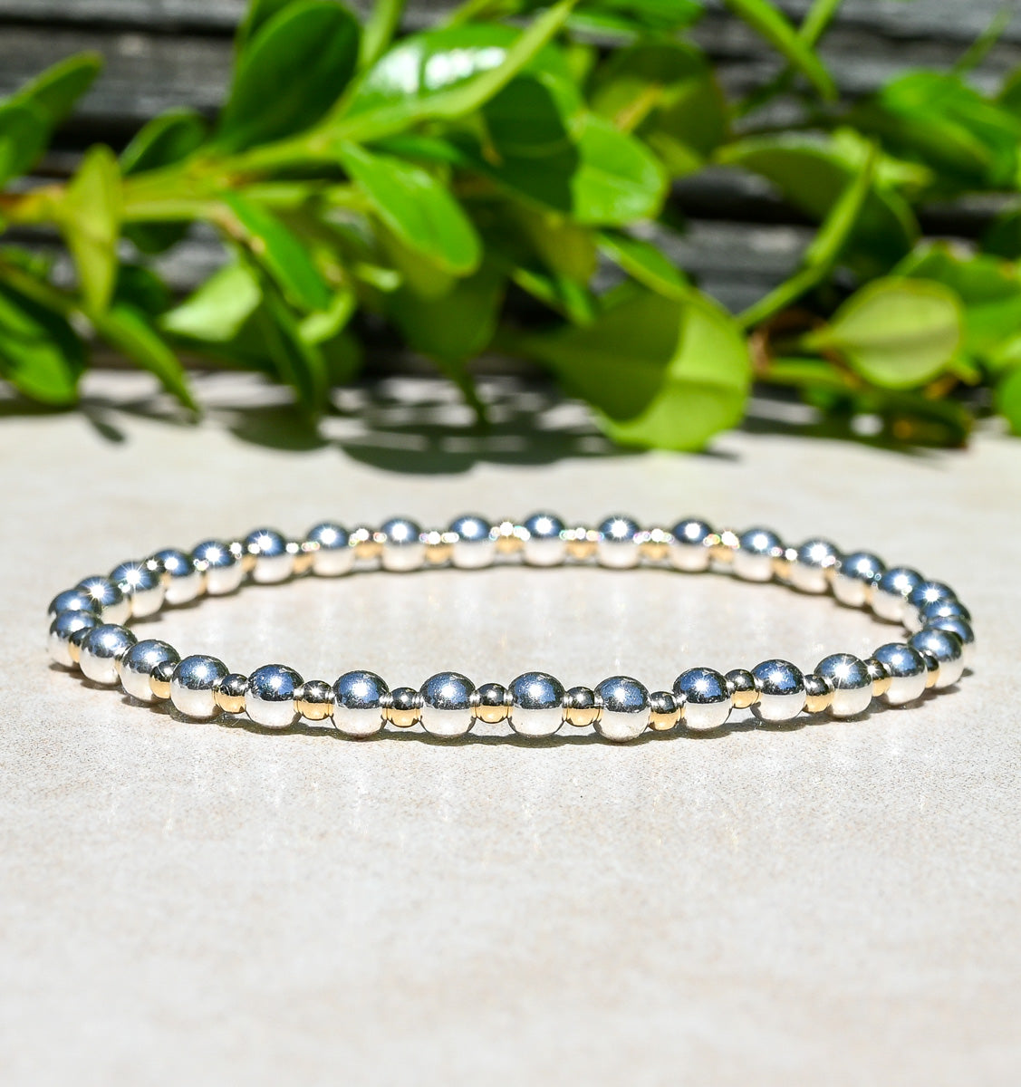 The Mixed Metals Everyday Bracelet Featuring Rose Gold, Gold and Sterling Silver