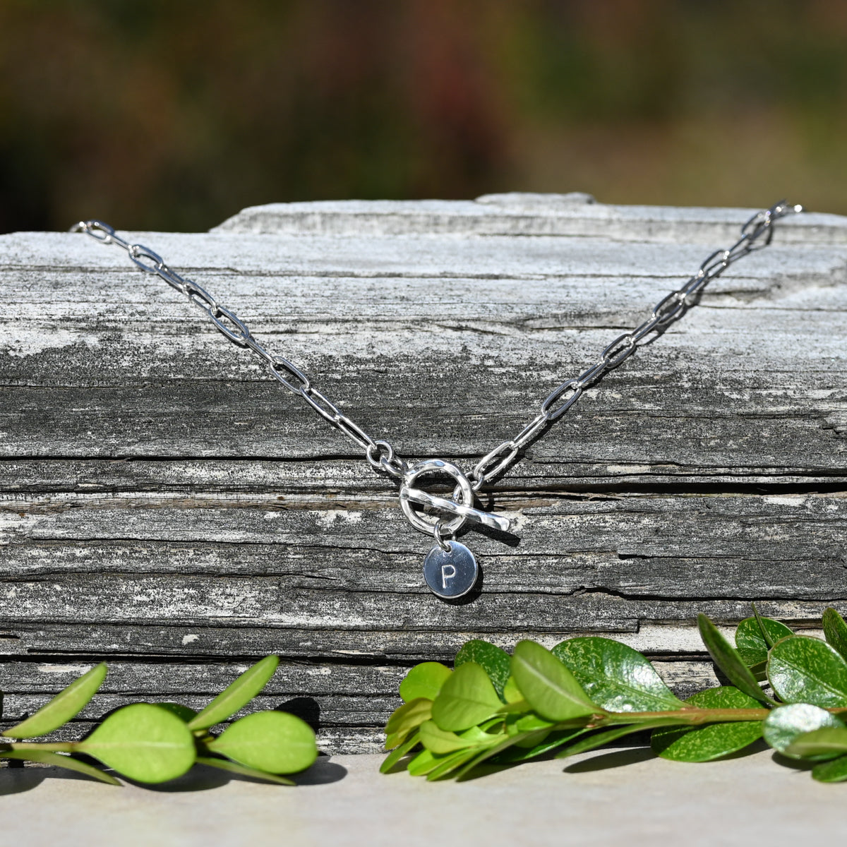 Sterling Silver Paperclip Chain Personalized Necklace