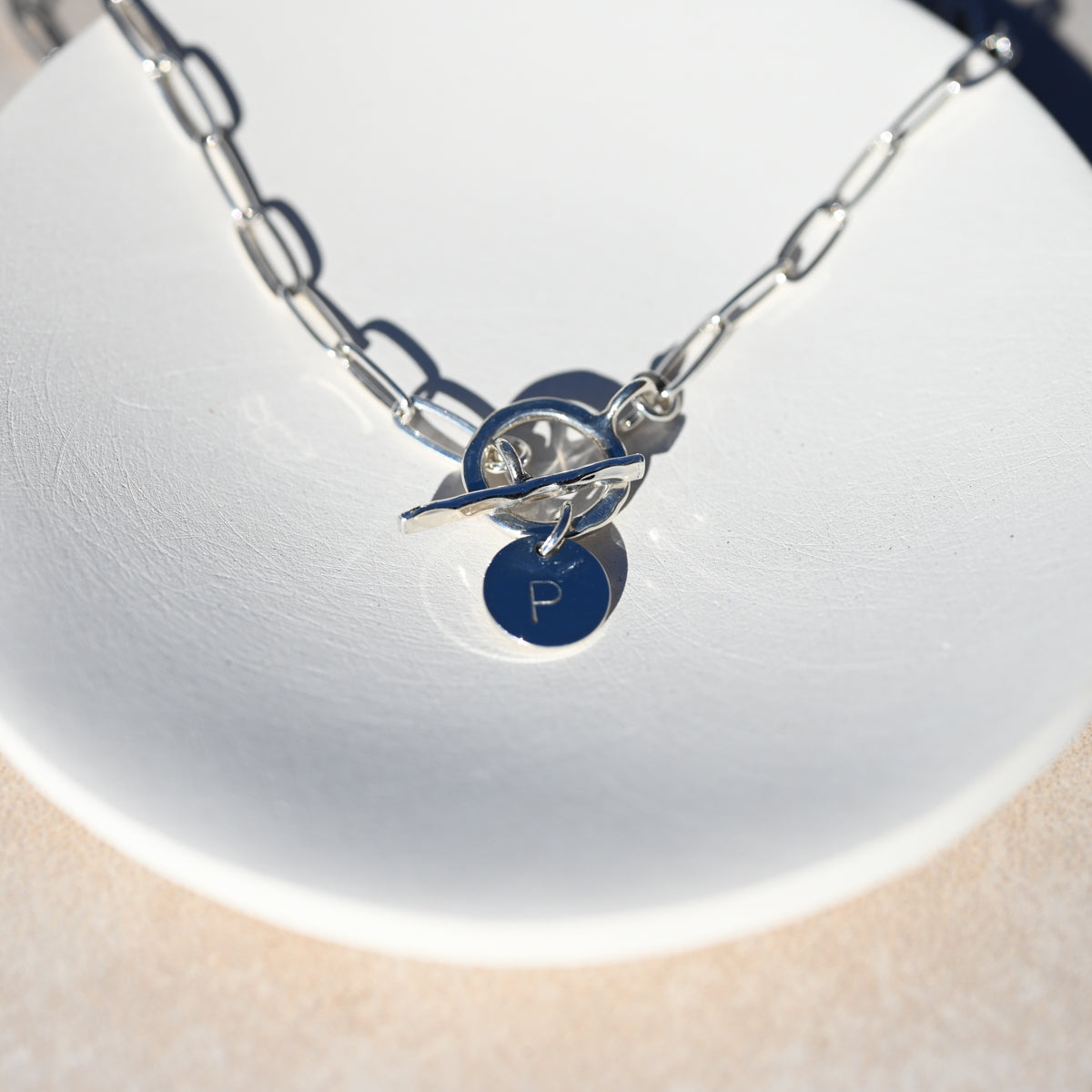 Sterling Silver Paperclip Chain Personalized Necklace