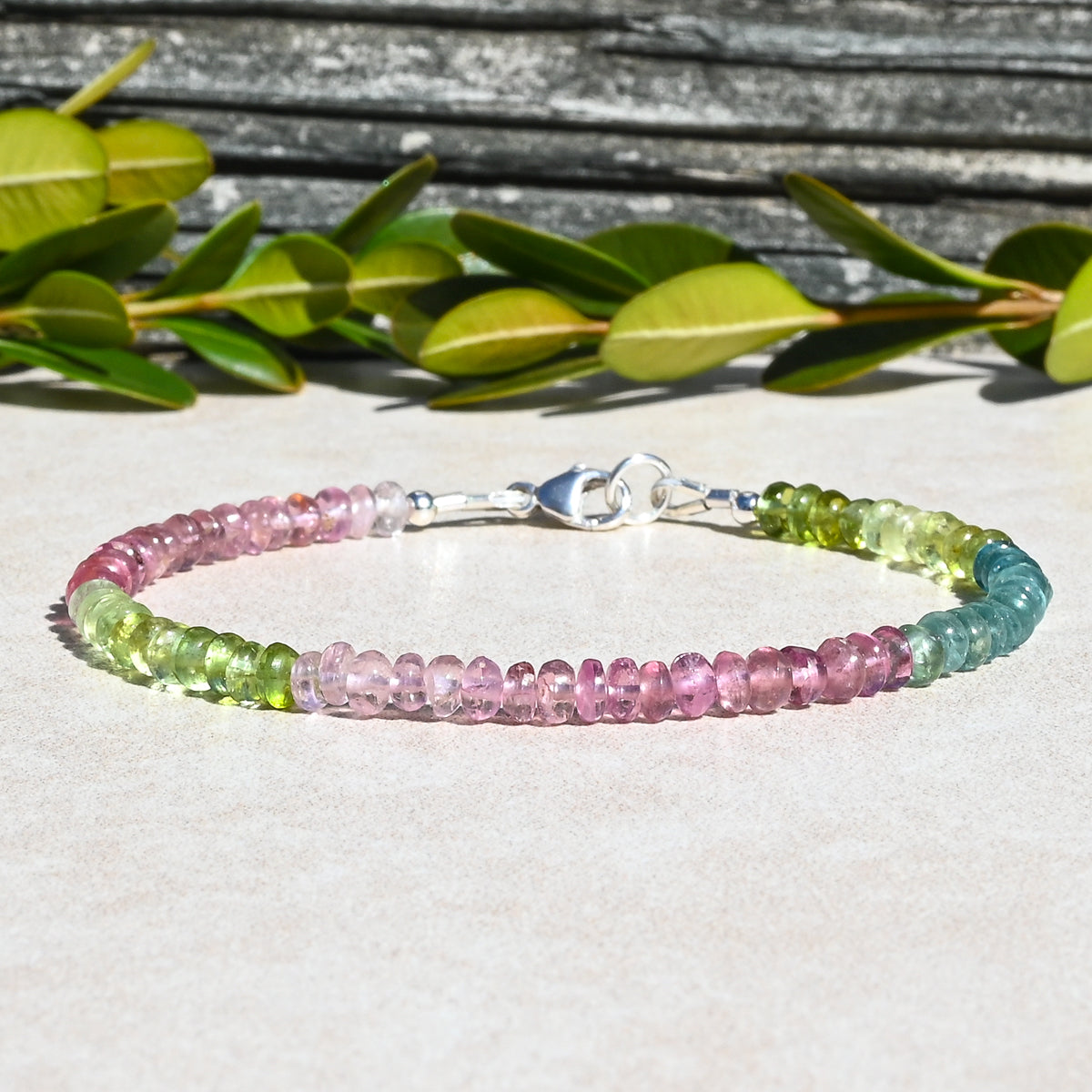 Calabar Watermelon Tourmaline October Birthstone Bracelet
