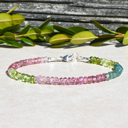 Calabar Watermelon Tourmaline October Birthstone Bracelet