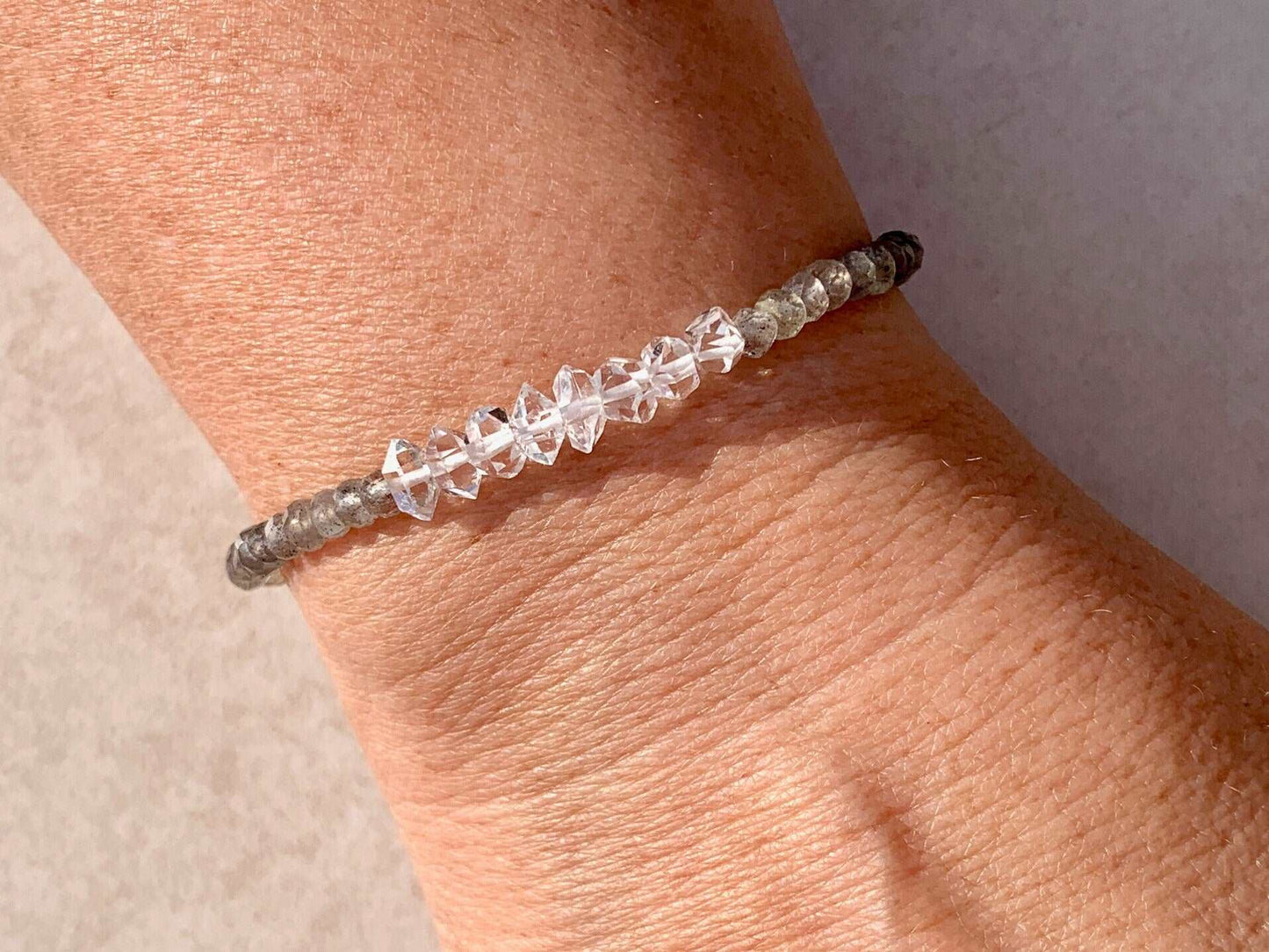 Herkimer Diamond Gemstone Bracelet