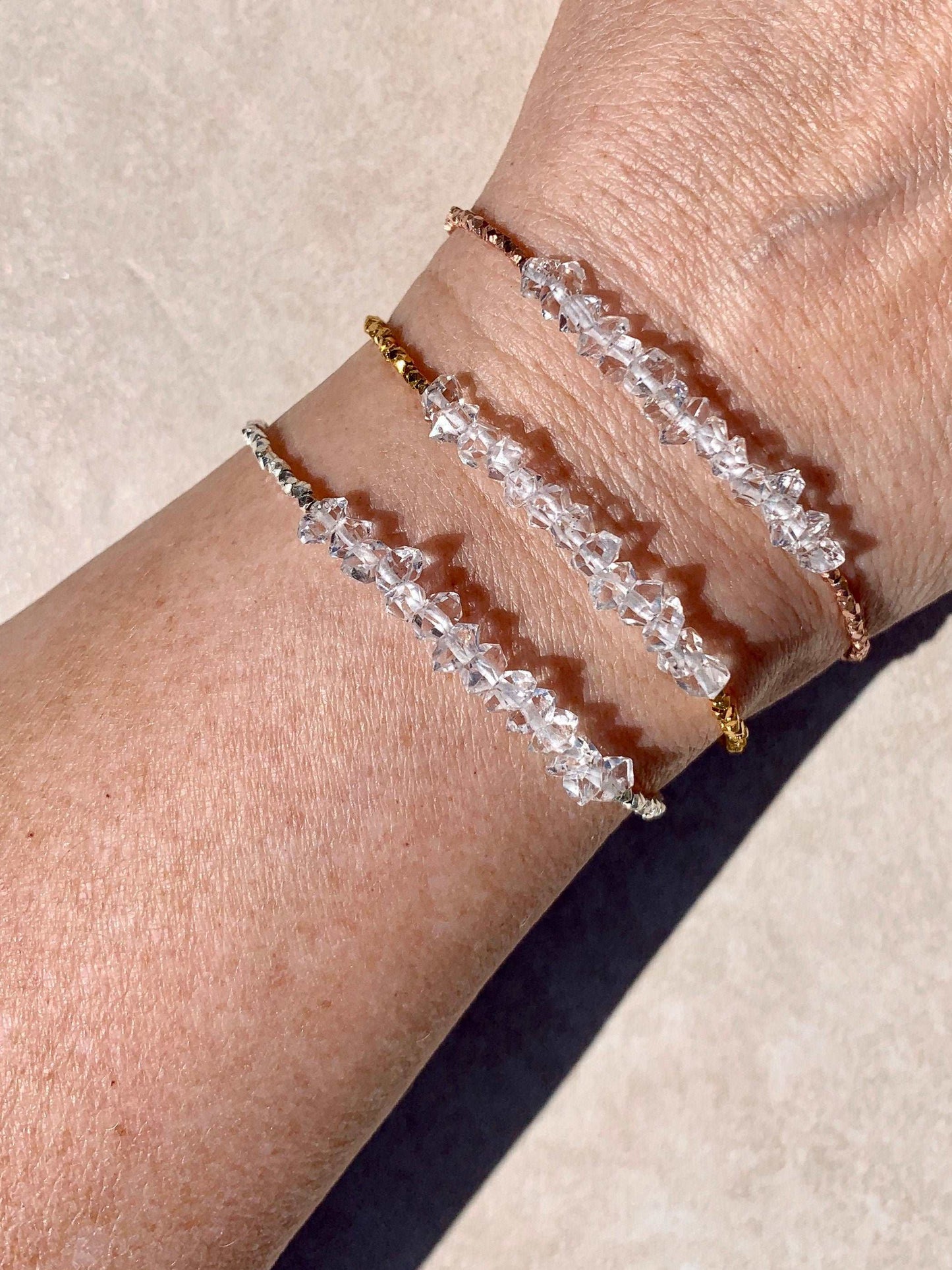 Herkimer Diamond Gemstone Bracelet