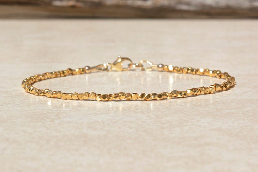 Gold Vermeil Beaded Bracelet