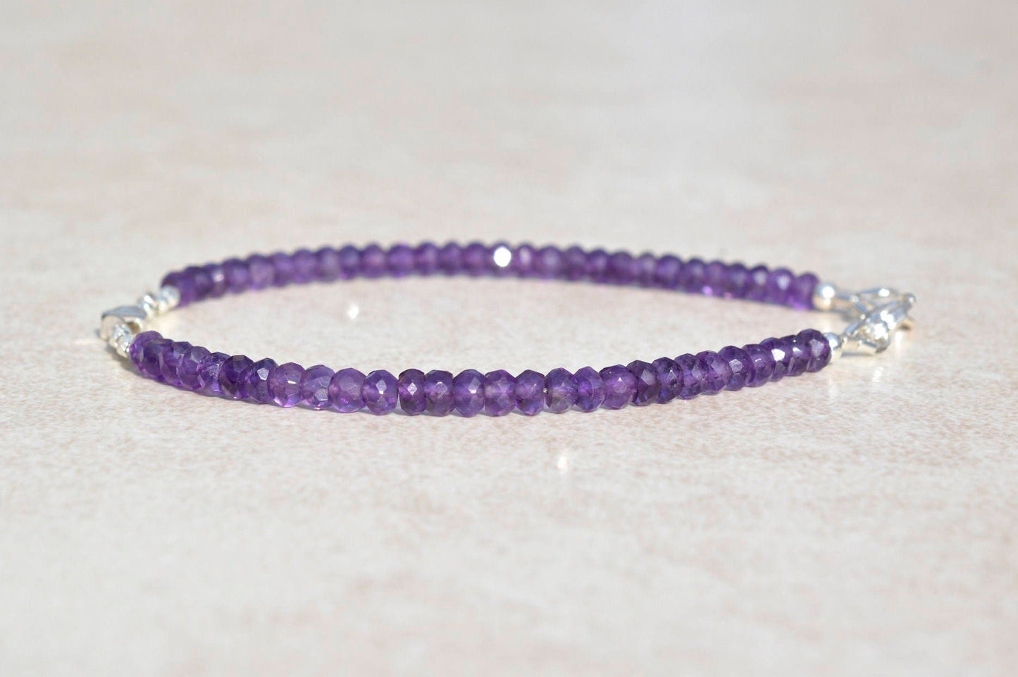 Amethyst Birthstone Bracelet for February
