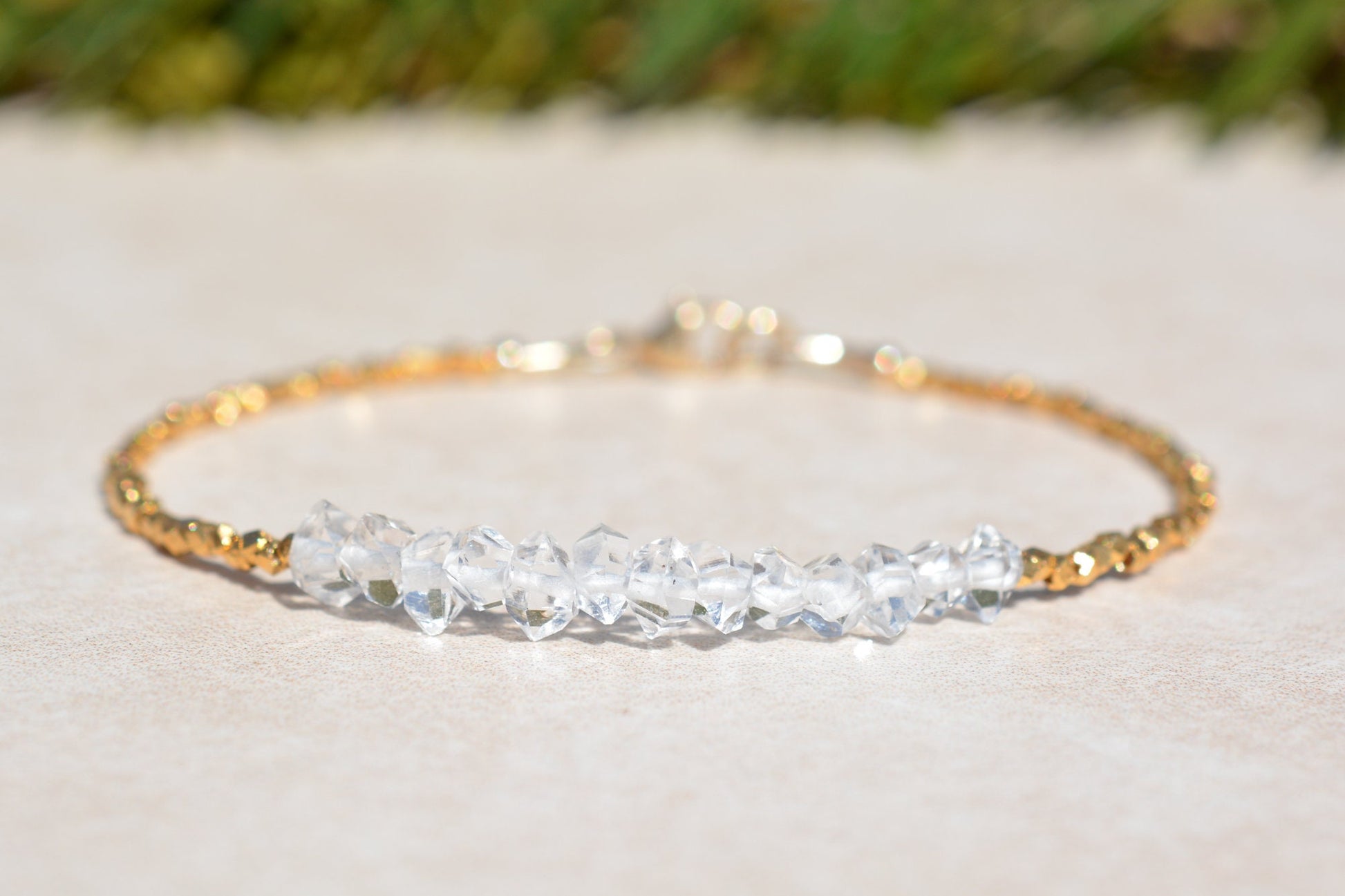 Herkimer Diamond Gemstone Bracelet
