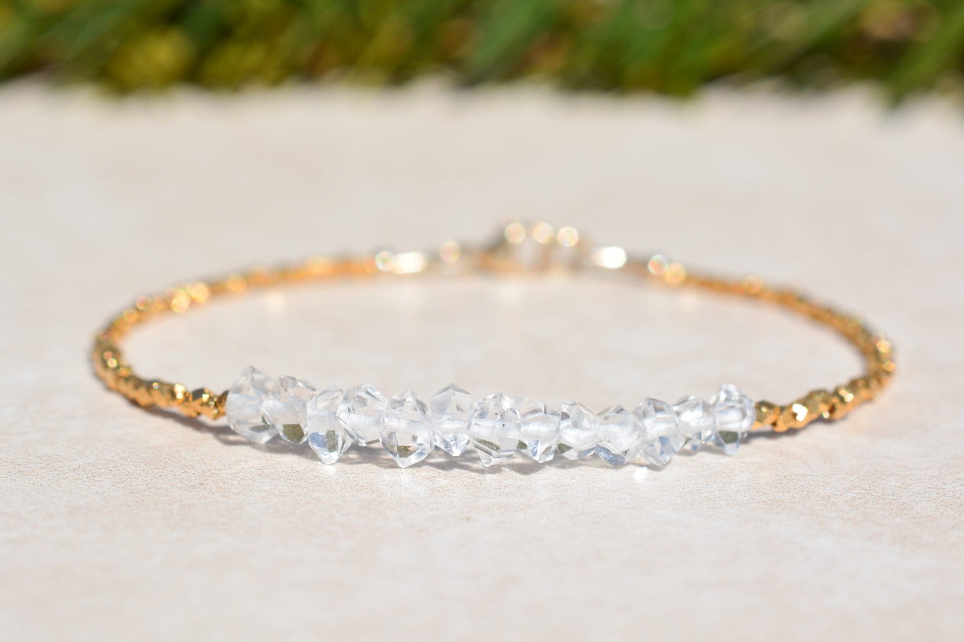 Herkimer Diamond Gemstone Bracelet