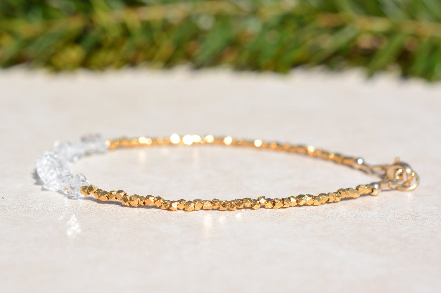 Herkimer Diamond Gemstone Bracelet