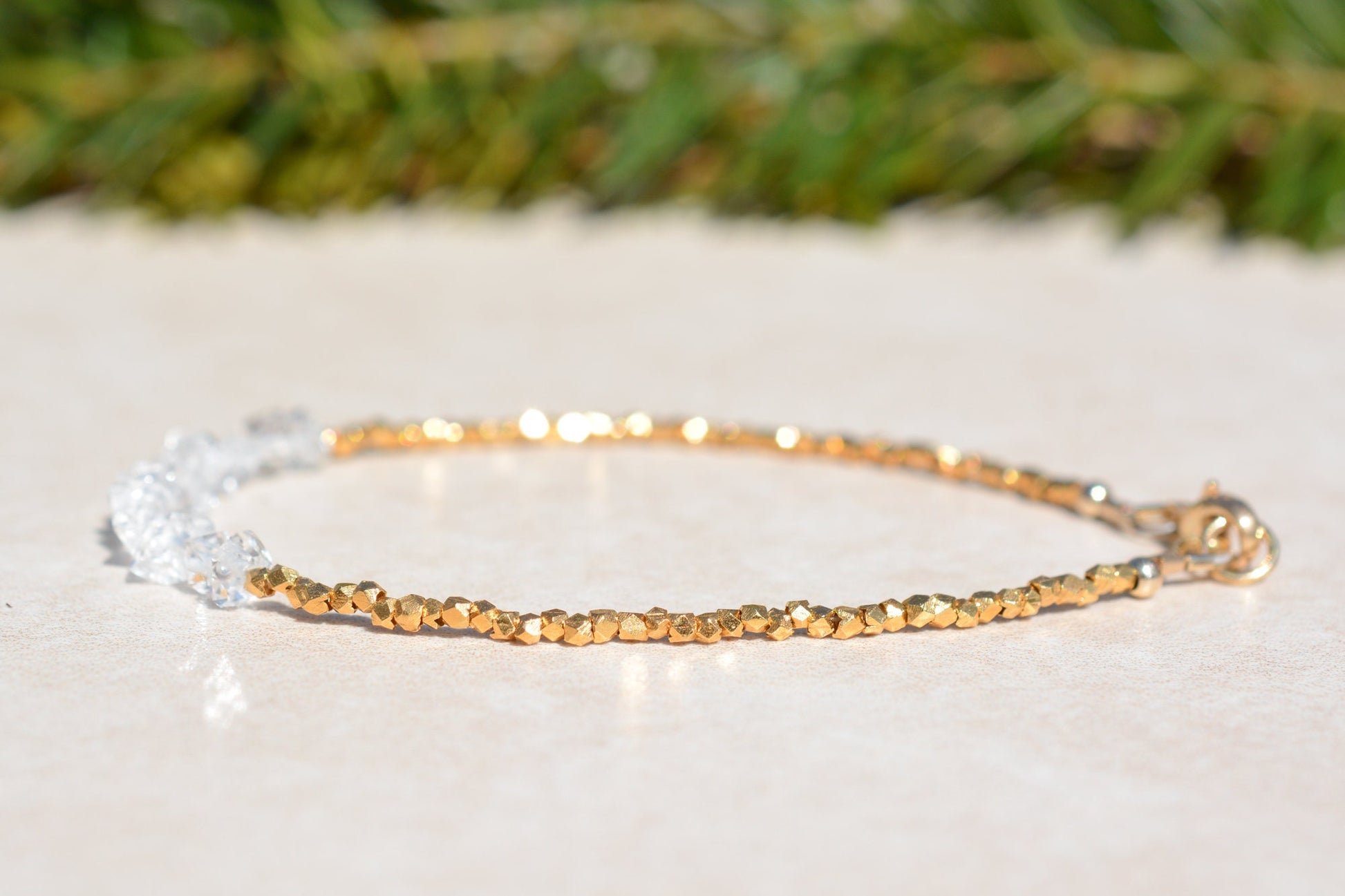 Herkimer Diamond Gemstone Bracelet
