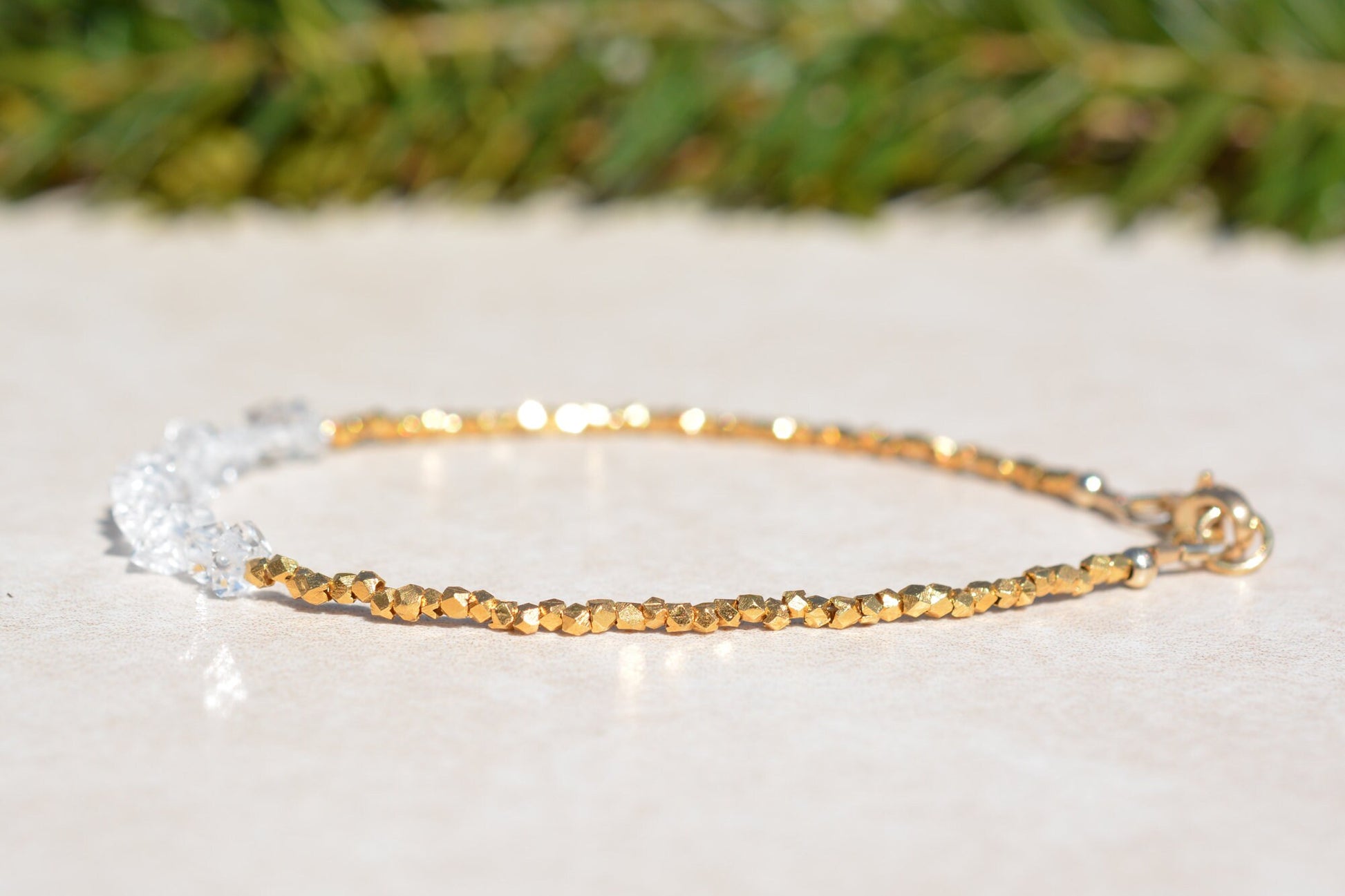 Herkimer Diamond Gemstone Bracelet