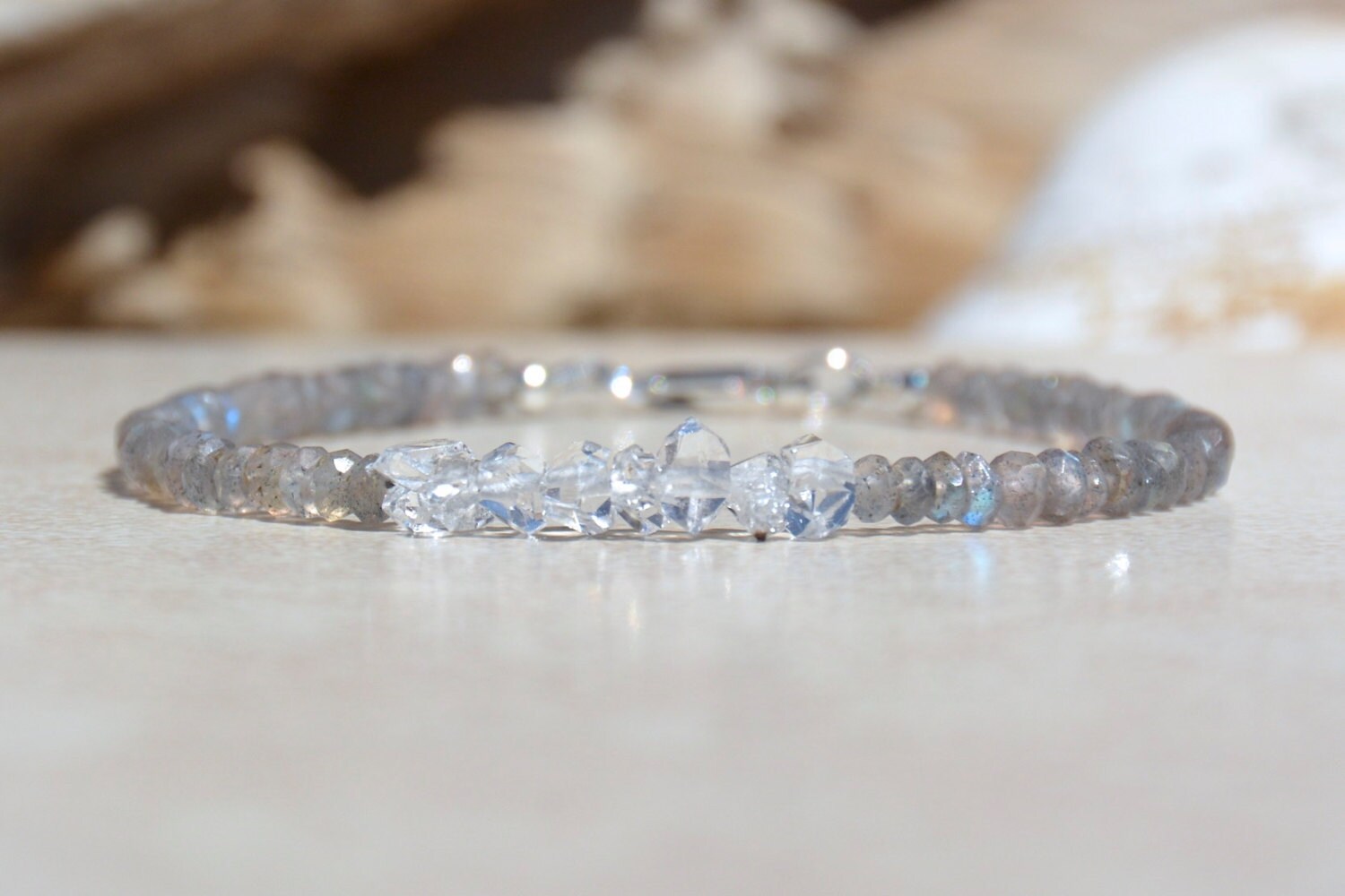 Herkimer Diamond Gemstone Bracelet