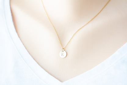 Personalized Gold Initials Pendant Necklace