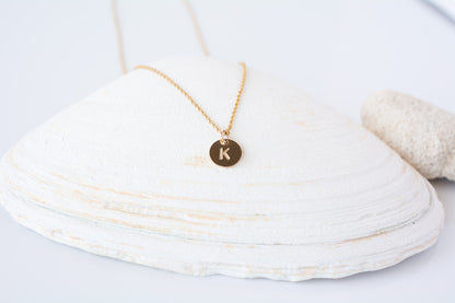 Personalized Gold Initials Pendant Necklace