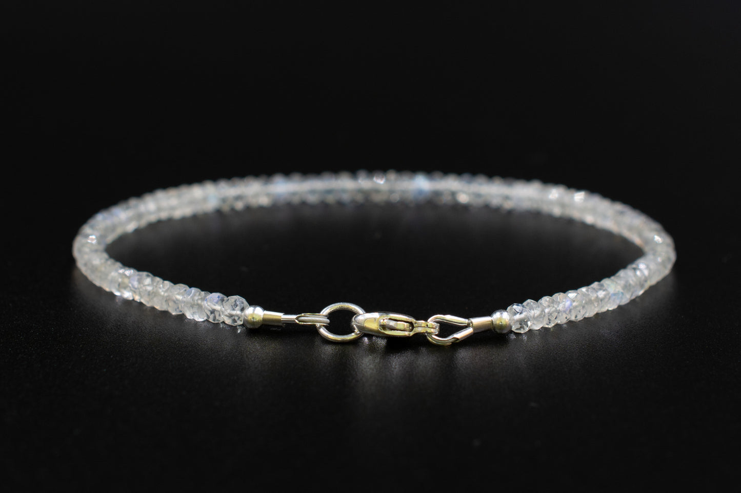 Natural Rainbow Moonstone Bracelet