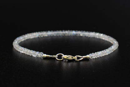 Natural Rainbow Moonstone Bracelet