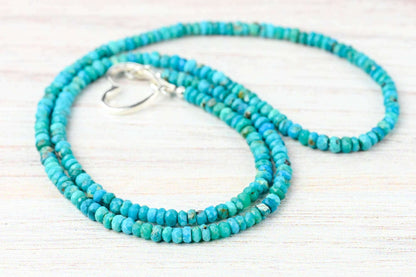 Sleeping Beauty Arizona Turquoise Beaded Necklace