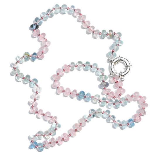 Hand Knotted Aquamarine Necklace
