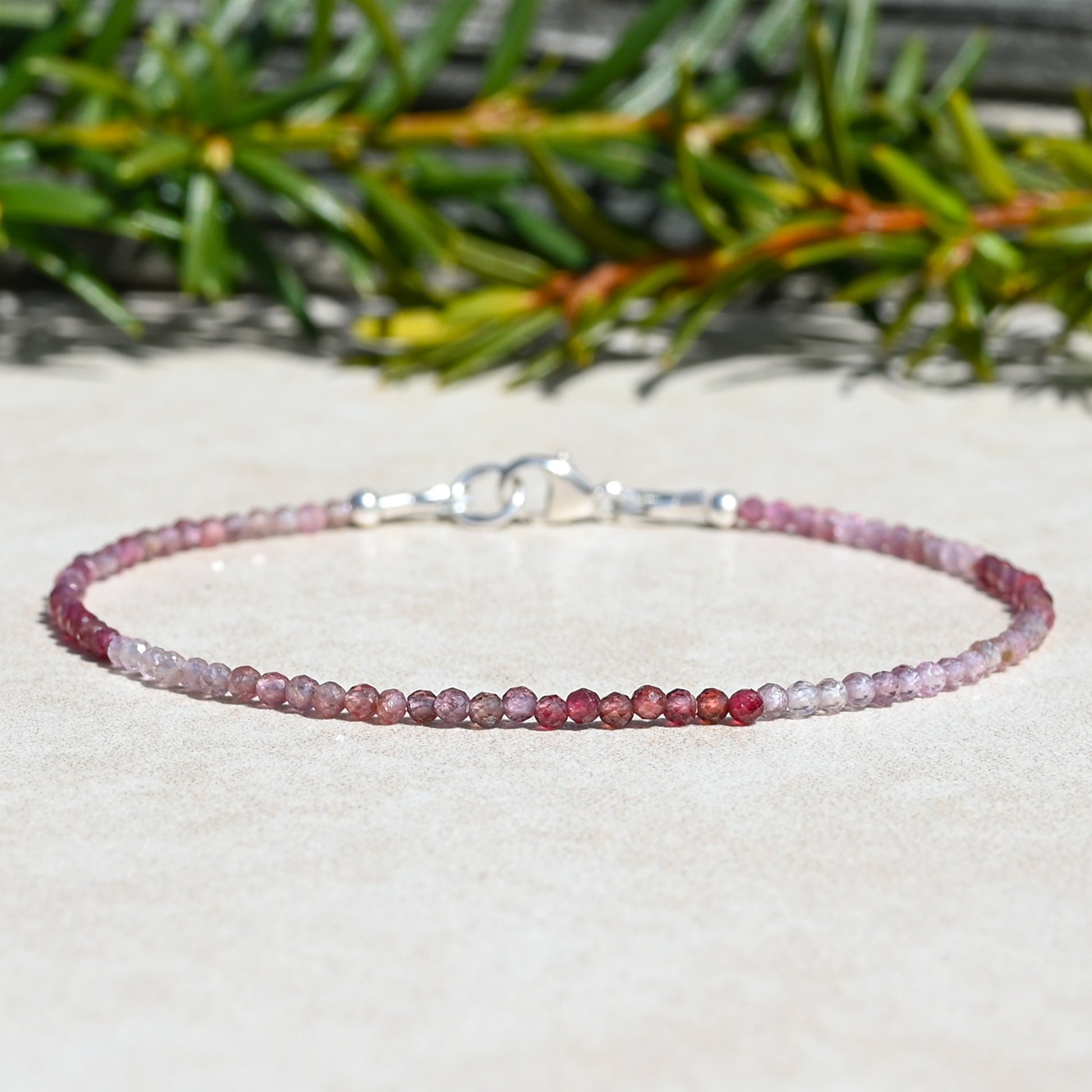 Rose Gold Rave Bracelet Stack | Set of 4 Bracelets with Gemstones and Rose Gold