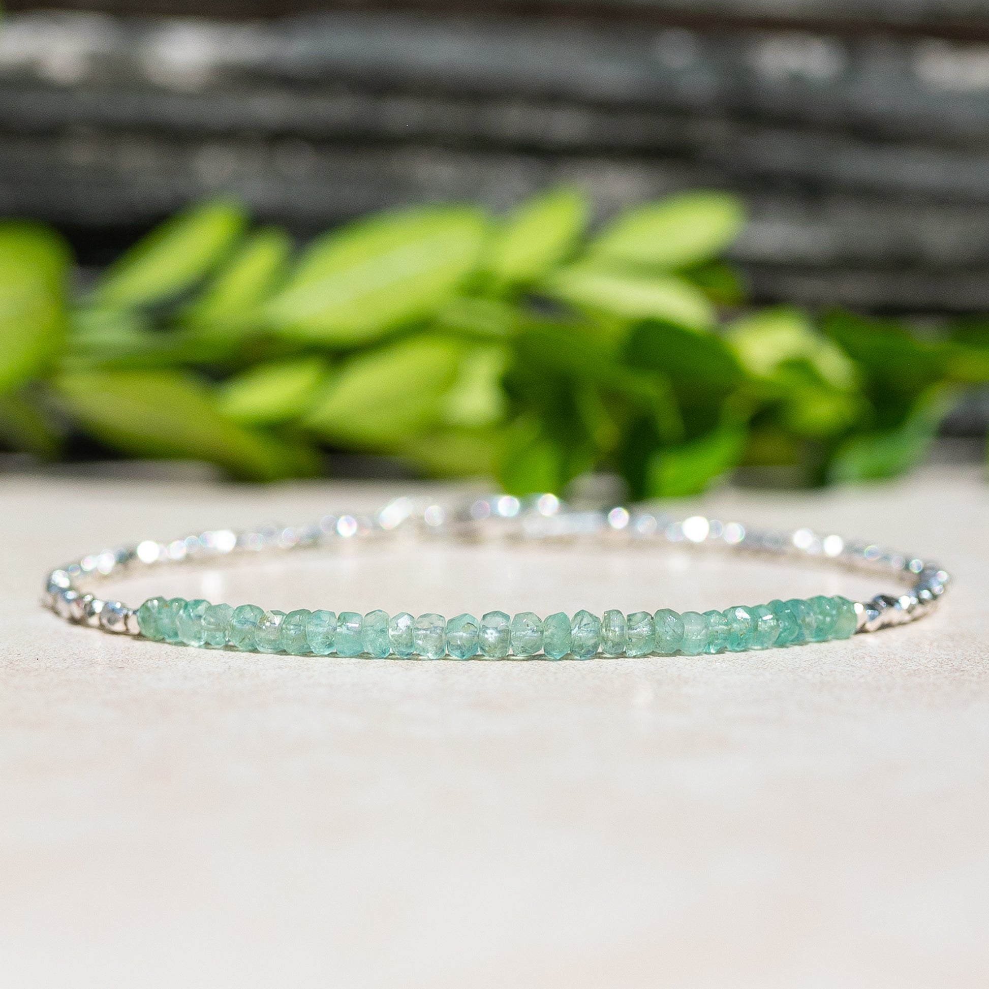 Zambian Emerald Birthstone Bracelet for May
