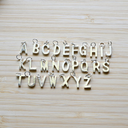 Sterling Silver Letter Charms