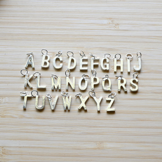 Sterling Silver Letter Charms