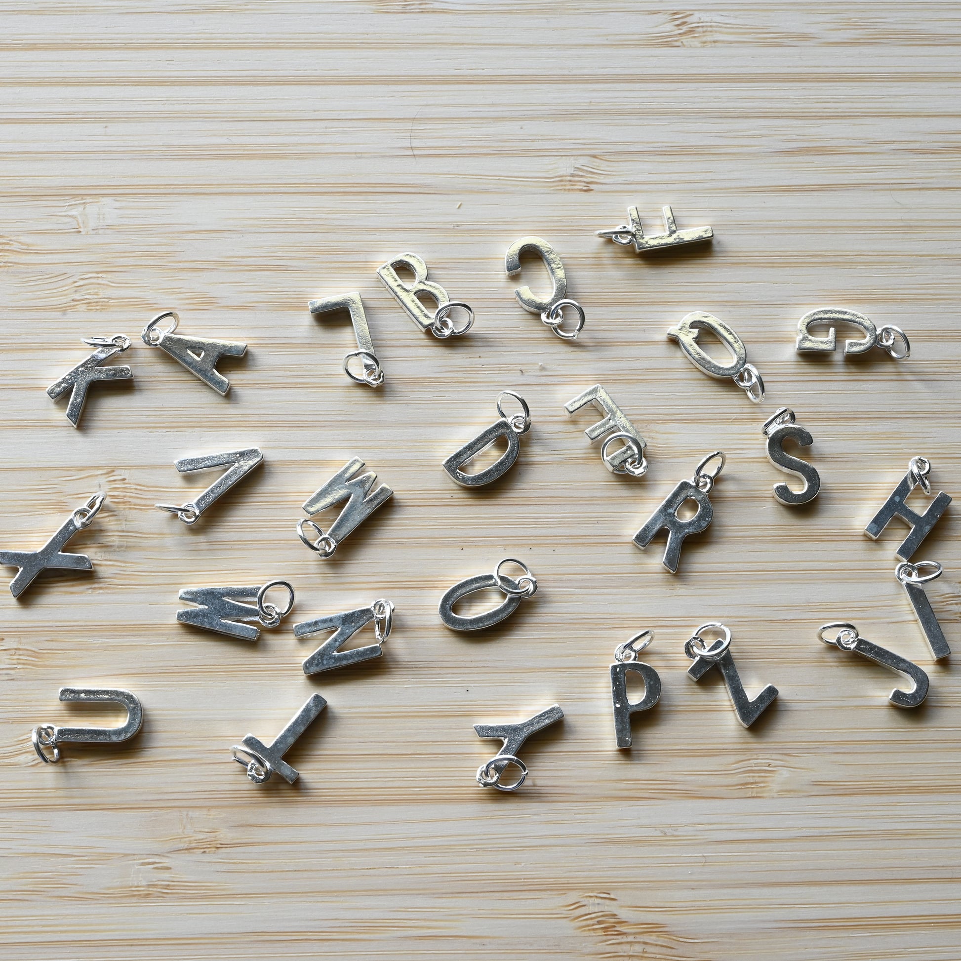 Sterling Silver Letter Charms