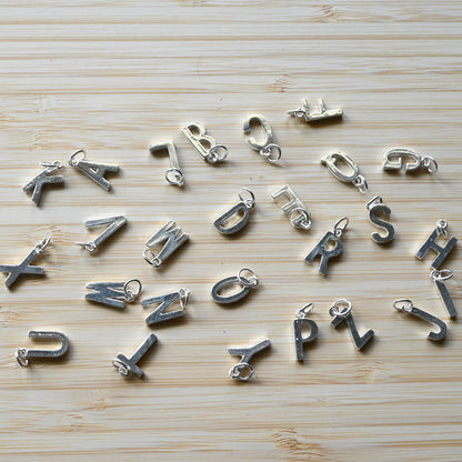 Sterling Silver Letter Charms