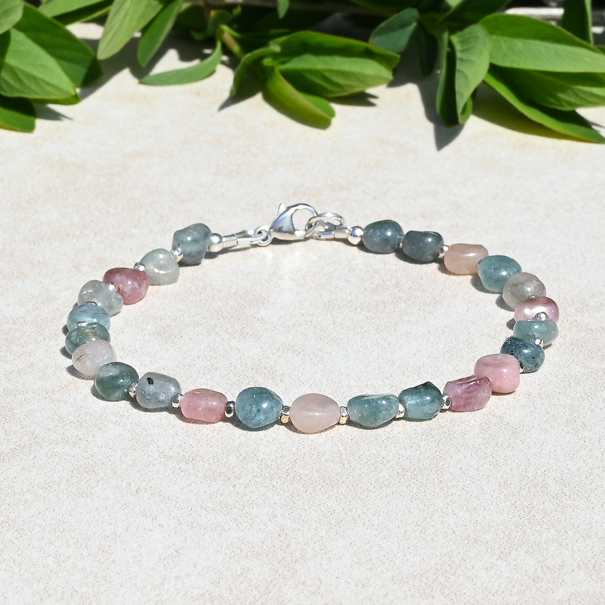 Paraiba Blue & Pink Tourmaline Bracelet