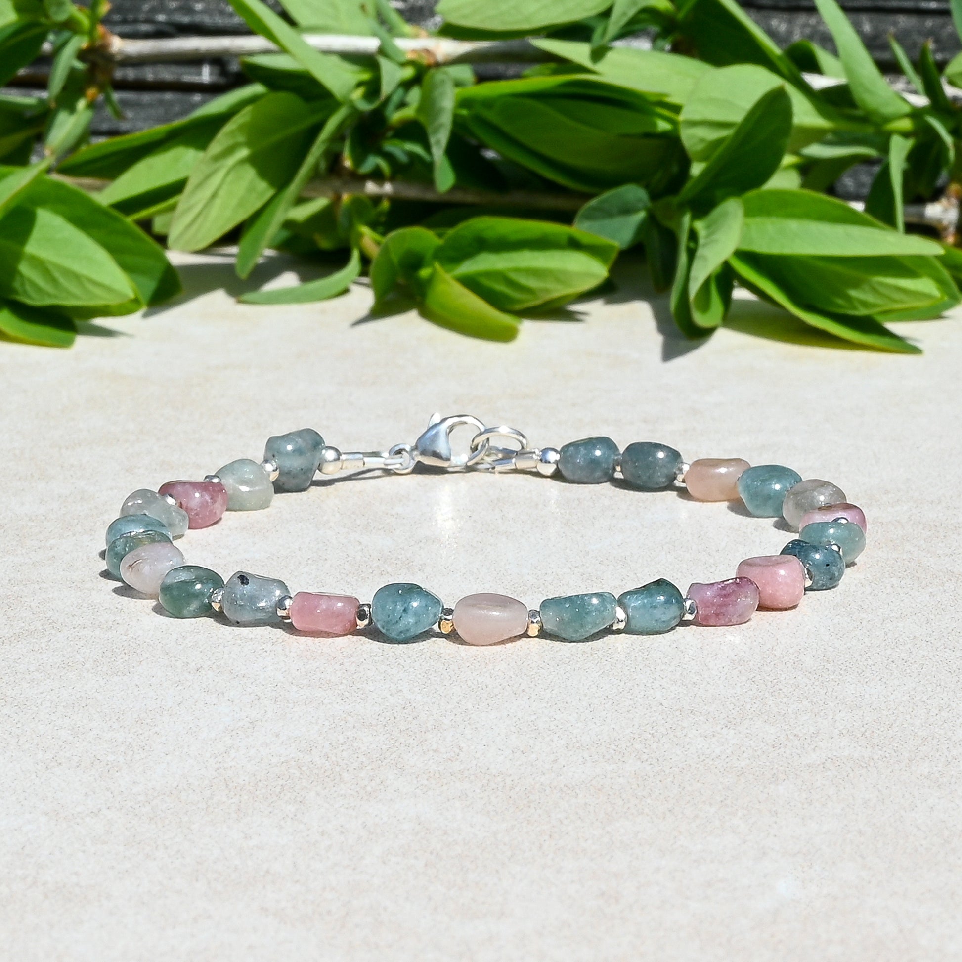 Paraiba Blue & Pink Tourmaline Bracelet