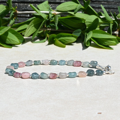 Paraiba Blue & Pink Tourmaline Bracelet