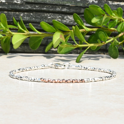 Karen Hill Tribe Silver & Rose Gold Vermeil Bracelet
