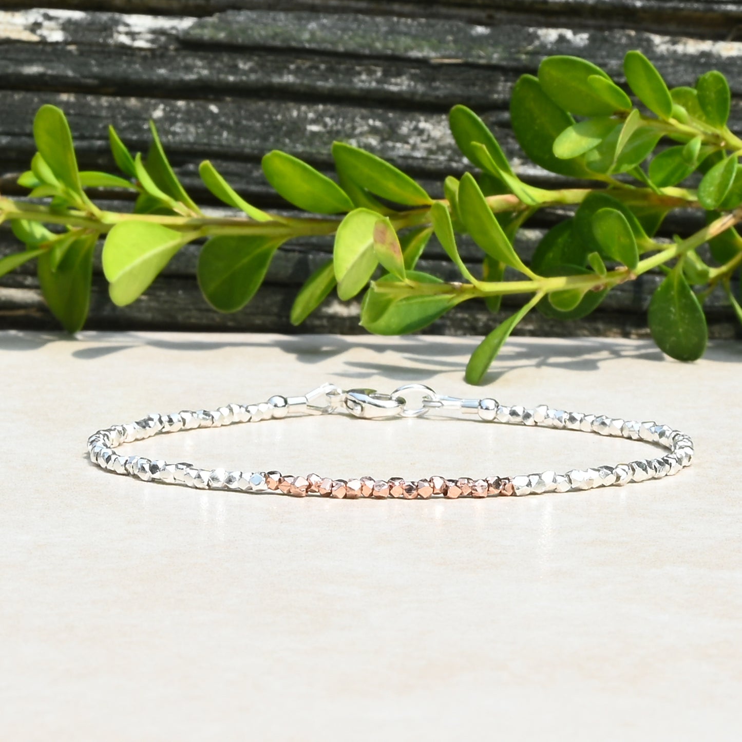 Karen Hill Tribe Silver & Rose Gold Vermeil Bracelet
