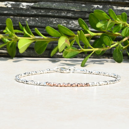 Karen Hill Tribe Silver & Rose Gold Vermeil Bracelet