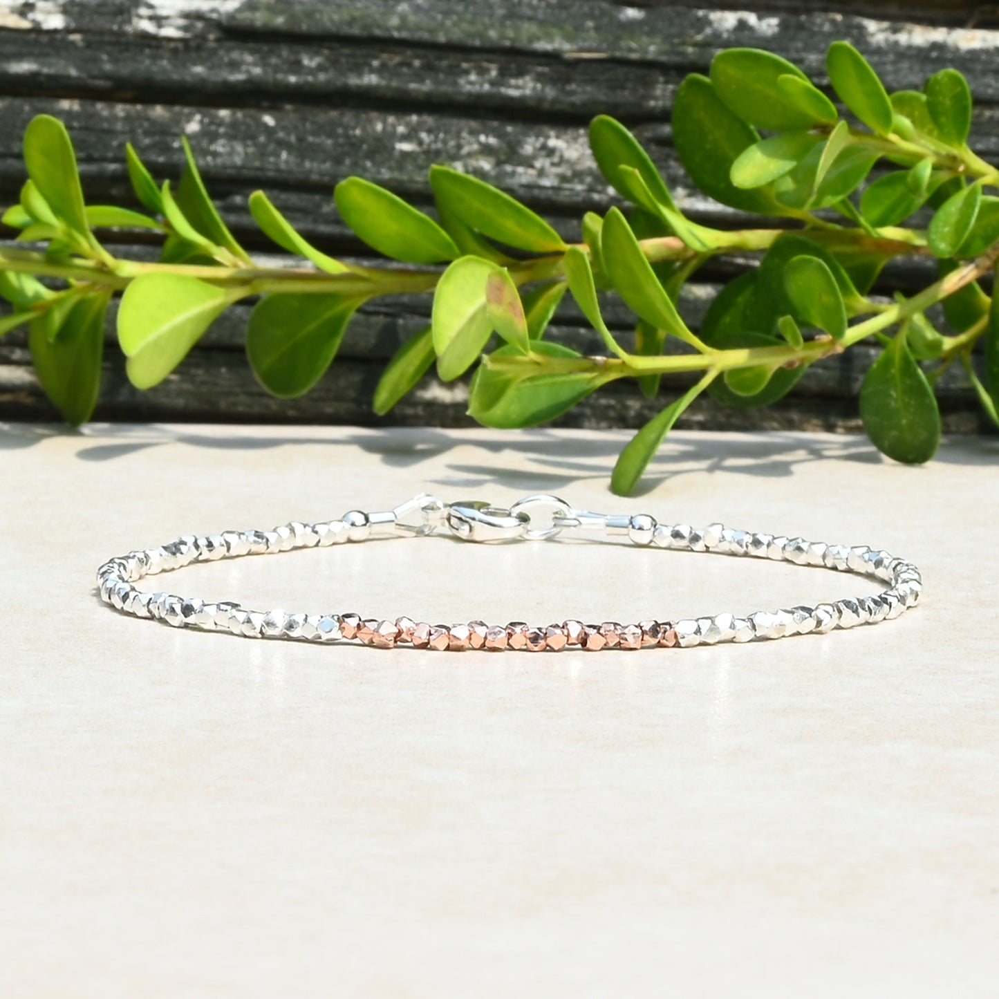 Karen Hill Tribe Silver & Rose Gold Vermeil Bracelet
