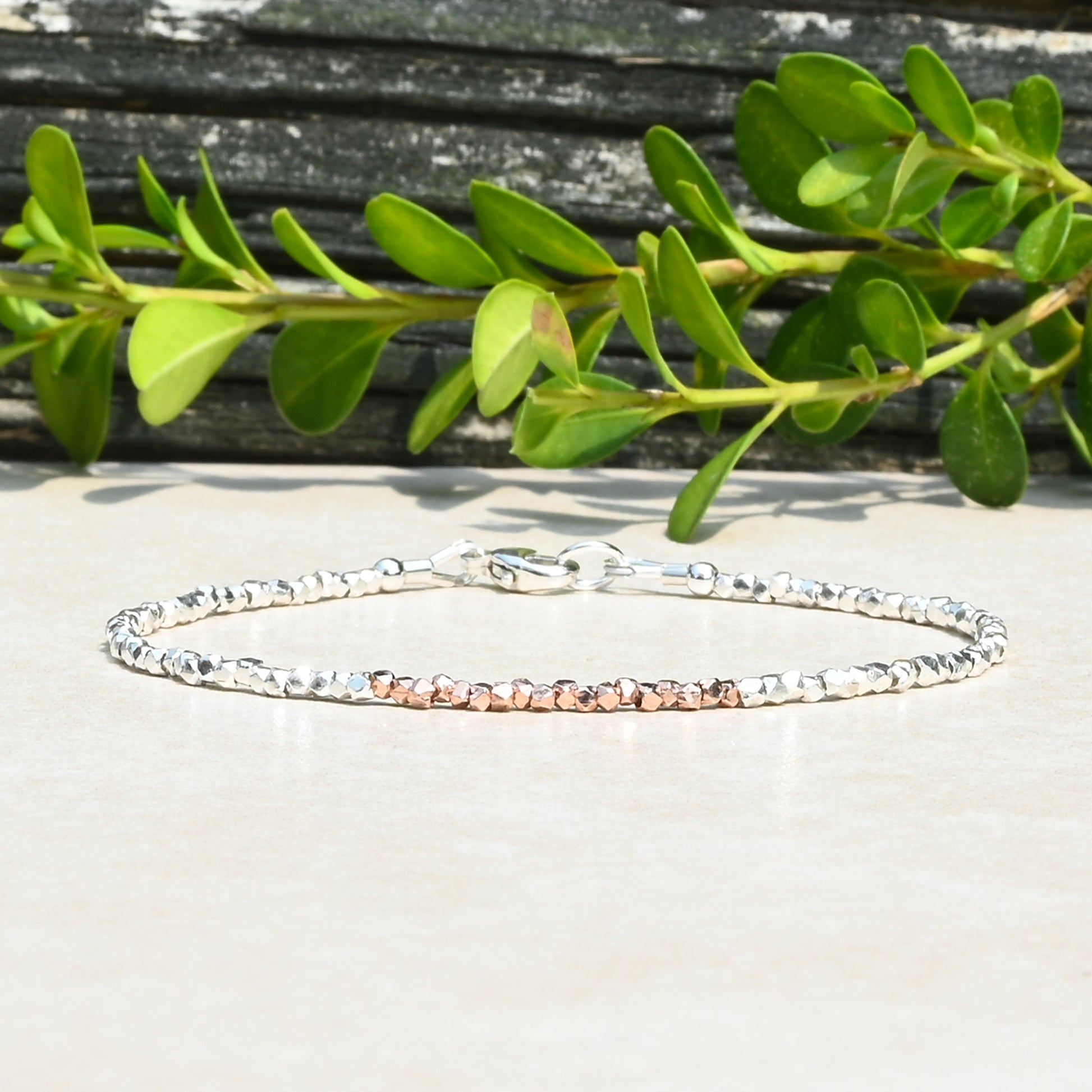 Karen Hill Tribe Silver & Rose Gold Vermeil Bracelet
