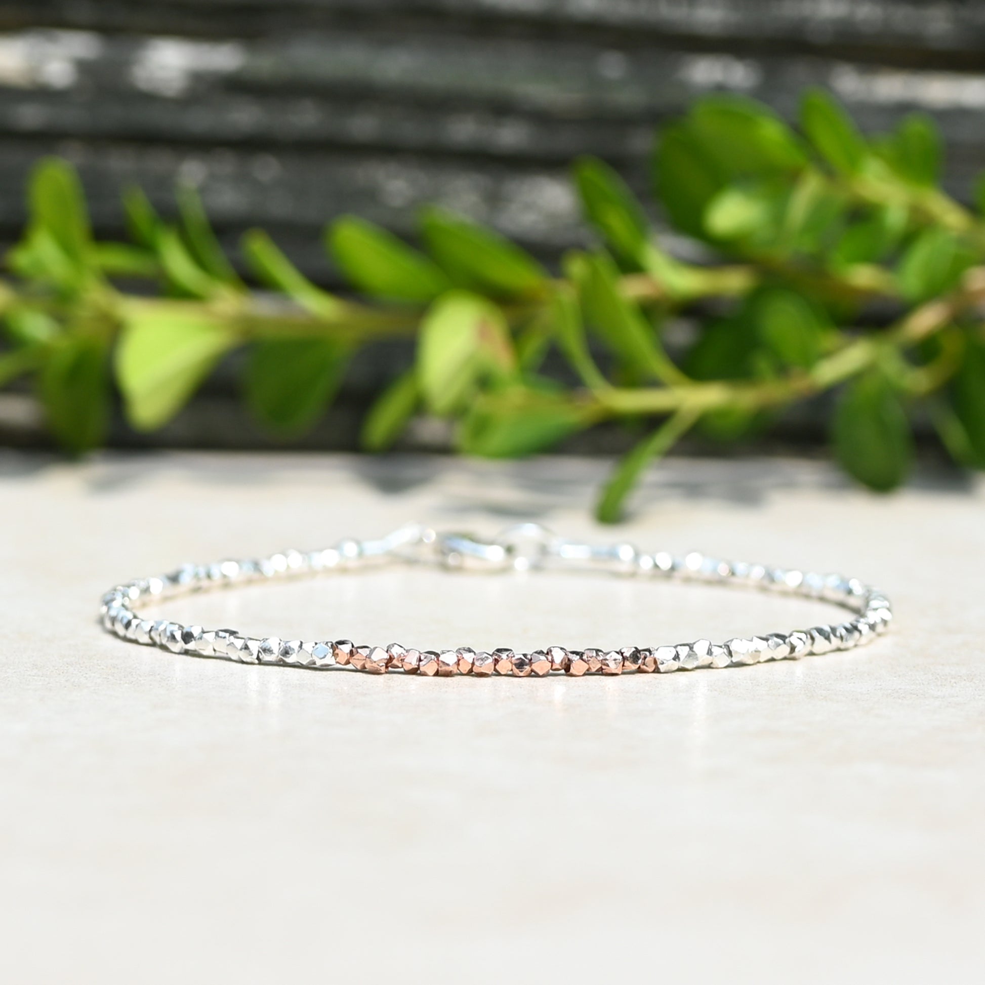 Karen Hill Tribe Silver & Rose Gold Vermeil Bracelet
