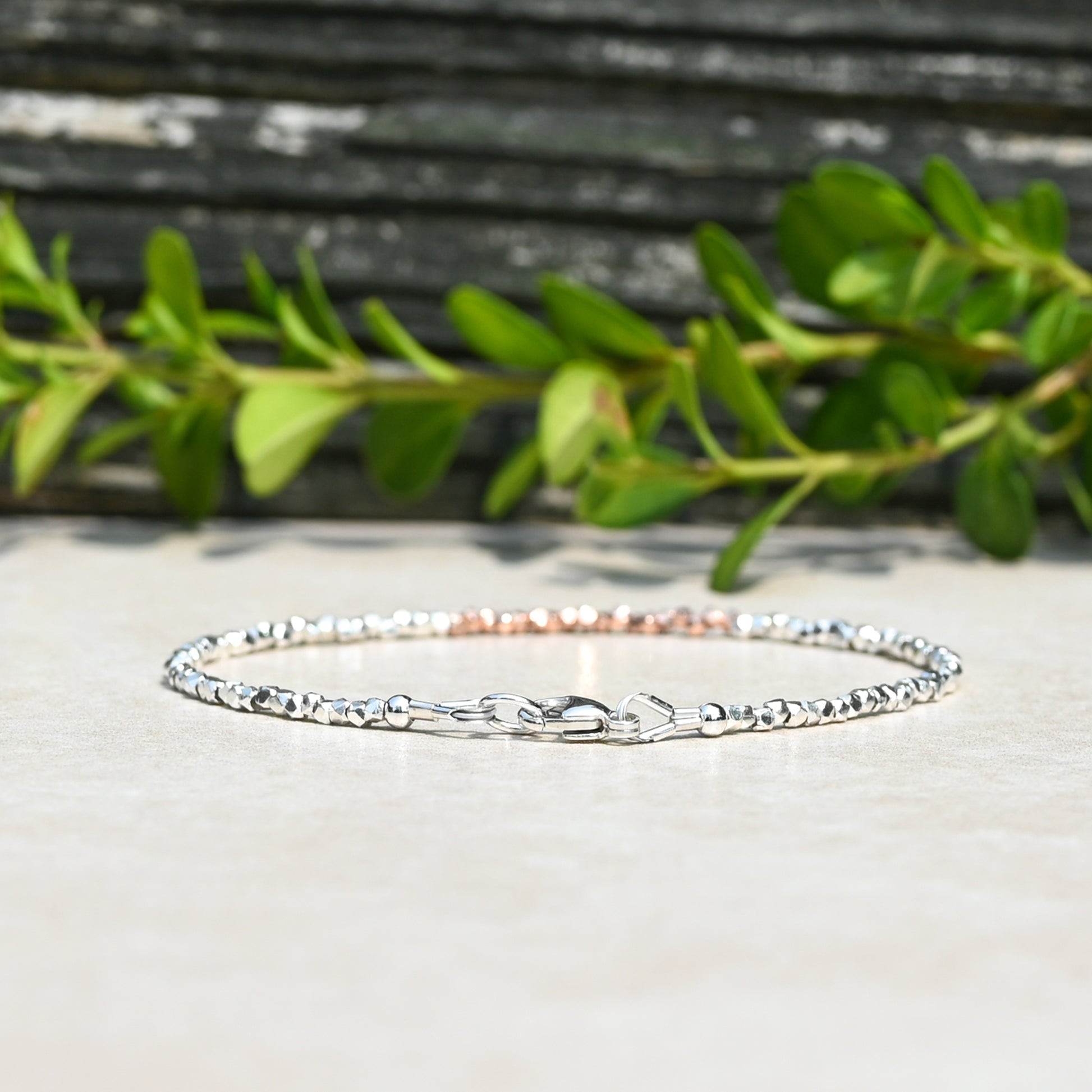 Karen Hill Tribe Silver & Rose Gold Vermeil Bracelet
