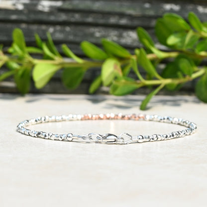 Karen Hill Tribe Silver & Rose Gold Vermeil Bracelet