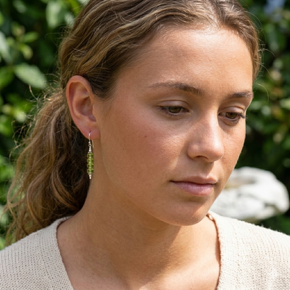 Peridot & Sterling Silver Earrings