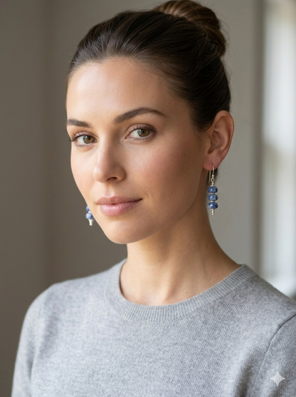Blue Spot Jasper Earrings