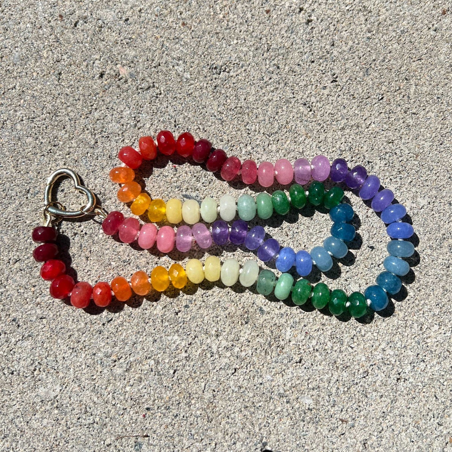 LGBTQ Rainbow Gemstone Necklace