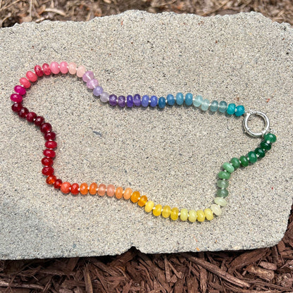 LGBTQ Hand Knotted Rainbow Necklace