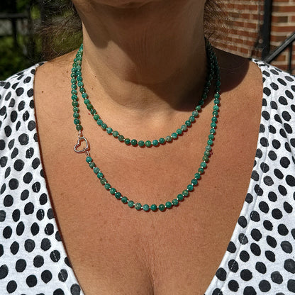 Natural Russian Amazonite Hand Knotted Necklace OOAK