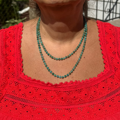 Natural Russian Amazonite Hand Knotted Necklace OOAK