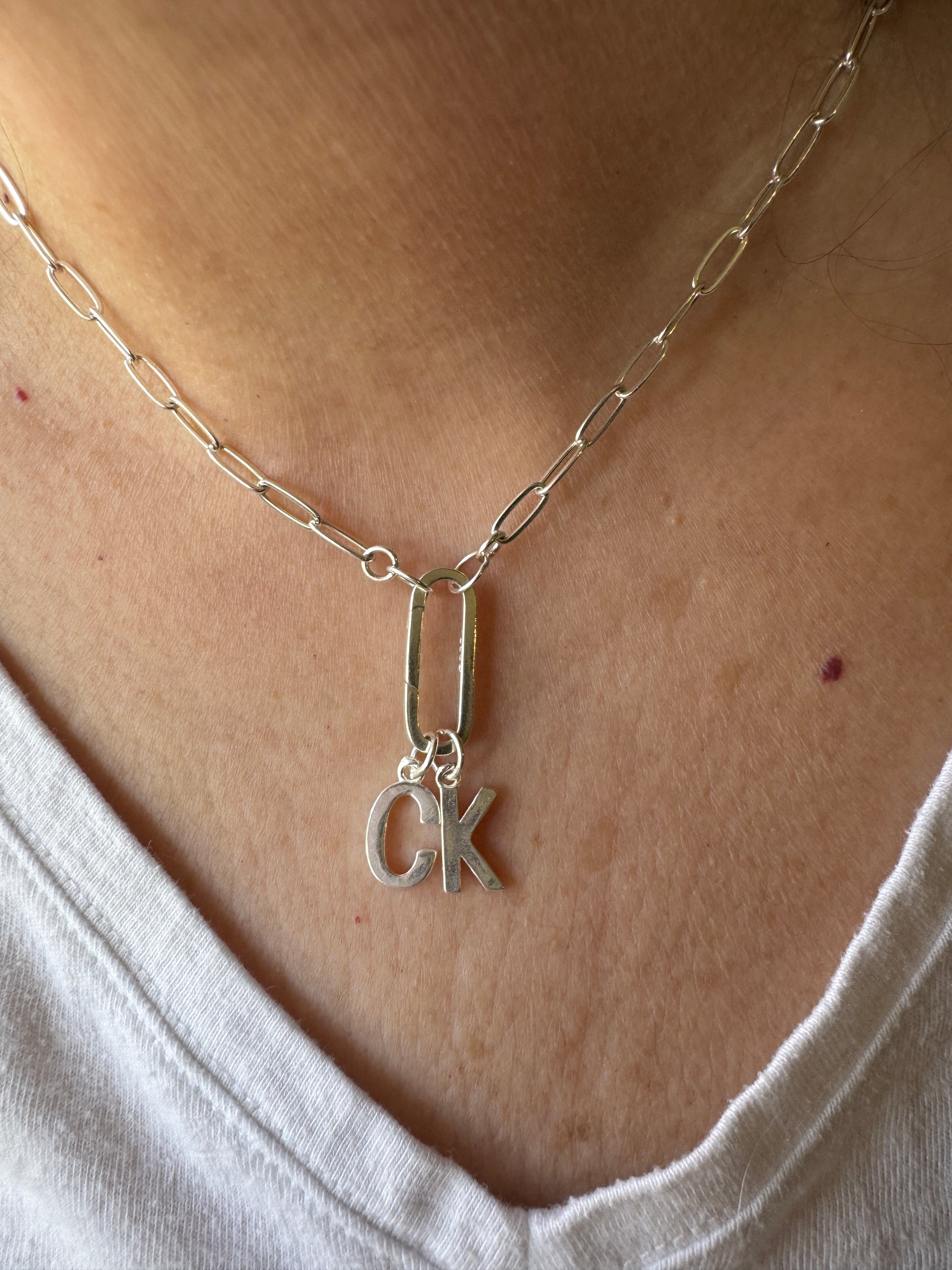 Sterling Silver Letter Charms