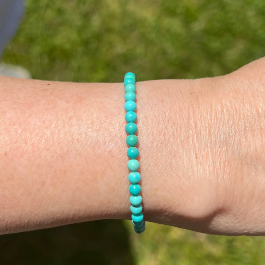 Kingman Turquoise Beaded Bracelet